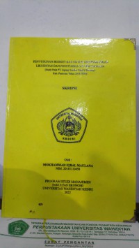 Penyusunan Budget Kas Untuk Meningkatkan Likuiditas dan Profitabilitas Perusahaan (Study pada PT. Jagung Sumber Rejeki Wonorejo Kab. Pasuruan Tahun 2018-2020)