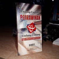 Undang-undang PERKAWINAN & Undang-undang KEWARGANEGARAAN