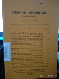 Penelitian Hortikultura Vol. 1 No.2