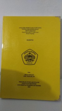 Analisis Perputaran Piutang Untuk Meningkatkan Rentabilitas (Study Kasus pada PT. Roban Daya Energi Gringsing)