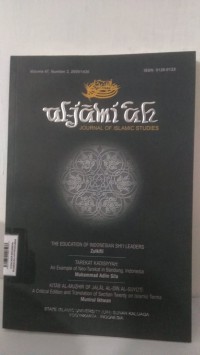 AL-JAMI'AH: Journal Of Islamic Studies: Volume 47 No. 2 2009/1430