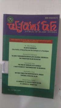 AL-JAMI'AH: Journal Of Islamic Studies: No. 64/XII/1999