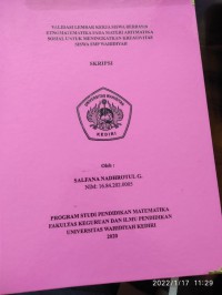 Validasi Lembar Kerja Siswa Berbasis Etnomatematika Pada Materi Aritmatika Sosial Untuk Meningkatkan Kreatifitas Siswa SMP Wahidiyah