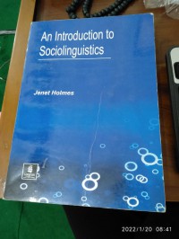 An Introduction To Sociolinguistics, Edisi 2