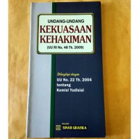 UNDANG-UNDANG KEKUASAAN KEHAKIMAN