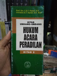 Kitab Undang - Undang Hukum Acara Peradilan