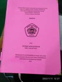 Mengembangkan Kemampuan Kognitif Anak Melalui Media Kartu Angka Geometri Kelompok Bermain Semester 2 Di KB MASYITHOH IV Jogosari