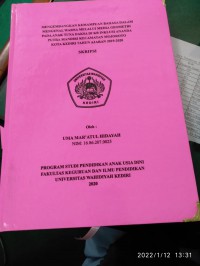 Mengembangkan Kemampuan Bahasa Dalam Mengenal Warna Melalui Media Geometri Pada Anak Tuna Daksa Di KB Inklusi Ananda Putra Mandiri Mojoroto Kediri