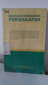 PERATURAN PERUNDANGAN PERWAKAFAN