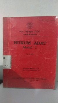 HUKUM ADAT: Modul 1