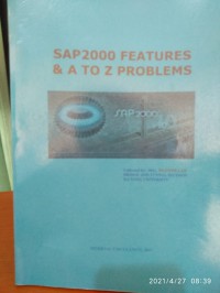 SAP2000 FEATURES & A TO Z PROBLEMS