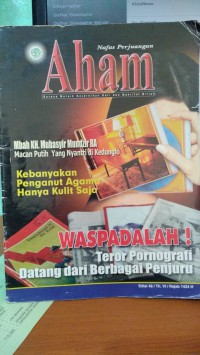 Aham : Waspadalah ! Teror Pornografi Datang dari Berbagai Penjuru