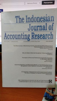 The Indonesian Journal of Accounting Research, Vol. 15, No. 1