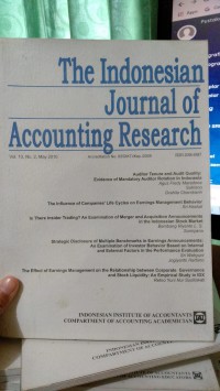 The Indonesian Journal of Accounting Research, Vol. 13 No. 2