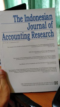 The Indonesian Journal of Accounting Research, Vol. 16 No. 3