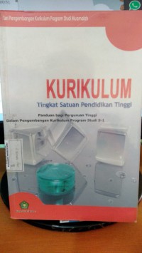 Kurikulum Tingkat Satuan Pendidikan Tinggi