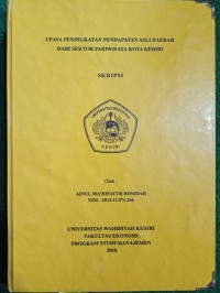 Upaya Peningkatan Pendapatan Asli Daerah Dari Sektor Pariwisata Kota Kediri