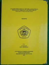 Analisis Perbandingan Metode Alokasi Biaya Pemasaran Terhadap Laba Perusahaan