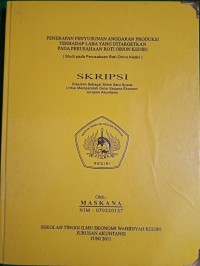 Penerapan Penyusunan Anggaran Produksi Terhadap Laba Yang Ditargetkan Pada Perusahaan Roti Orion Kediri