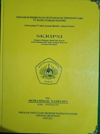 Pengaruh Pembiayaan Musyarakah Terhadap Laba PT Bank Syariah Mandiri