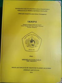 Penerapan Akuntansi Pertanggungjawaban Sebagai Alat Penilaian Kinerja Manajer