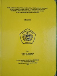Implementasi Laporan Keuangan Organisasi Nirlaba Berdasarkan PSAK No. 45