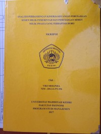 Analisis Perbandingan Kinerja Keuangan Perusahaan Semen Milik Pemerintah Dan Perusahaan Semen Milik Swasta Yang Terdaftar Di BEI