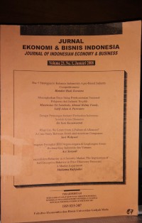 Jurnal Ekonomi & Bisnis Indonesia