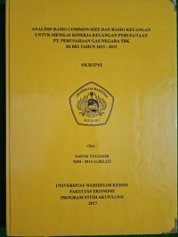 Analisis Rasio Common-Size Dan Rasio Keuangan  Untuk Menilai Kinerja Keuangan Perusahaan PT Perusahaan Gas Negara Tbk