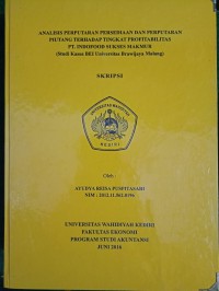 Analisis Perputaran Persediaan Dan Perputaran Piutang Terhadap Tingkat Profitabilitas